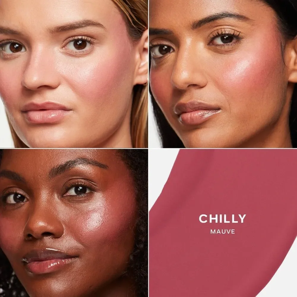Saie NEW DEW BLUSH BLENDABLE LIQUID CHEEK FLUSH in CHILLY 12mL